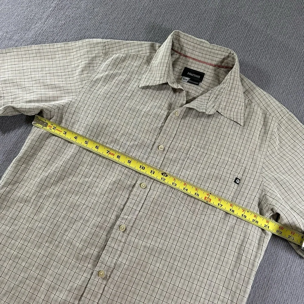 Marmot for‎ Life Button Up Front Short Sleeve Casual Shirt Mens Medium M - Picture 8 of 8